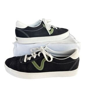 Vans Sport Low Unisex Skater Black/White/Green Sneaker Size 7.5 New Streetwear